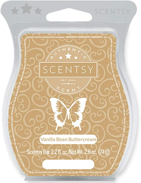 Scentsy Vanilla-Bean-Buttercream Scented Wax, Vanilla Bean...