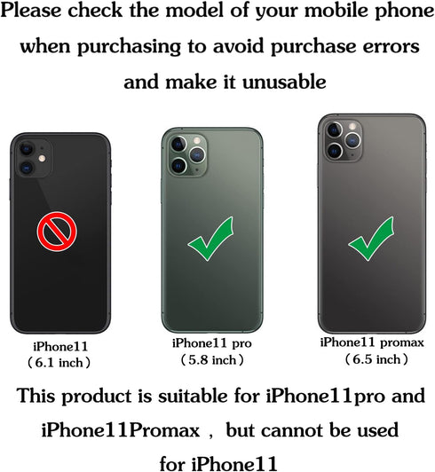 2PCS GEILIFIX Back Rear Camera Lens Sapphire Glass Replacement for iPhone11pro 5.8 inch and iphone11promax 6.5 inch with Preinstalled Adhesive Rep...