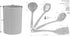Calypso Basics 5 Piece Kitchen Utensil Holder for kitchen counter, Utensils crock with Heat Resistant Spoon, Slotted Spoon, Ladle, Spatula BPA Fre...