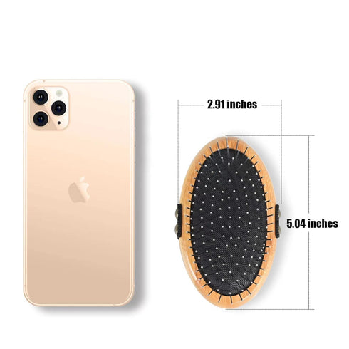Bamboo Palm Ball Pin Brush for Small Dog & Cat Grooming Massaging Shedding and Bath Metal Pin Pets Tools...