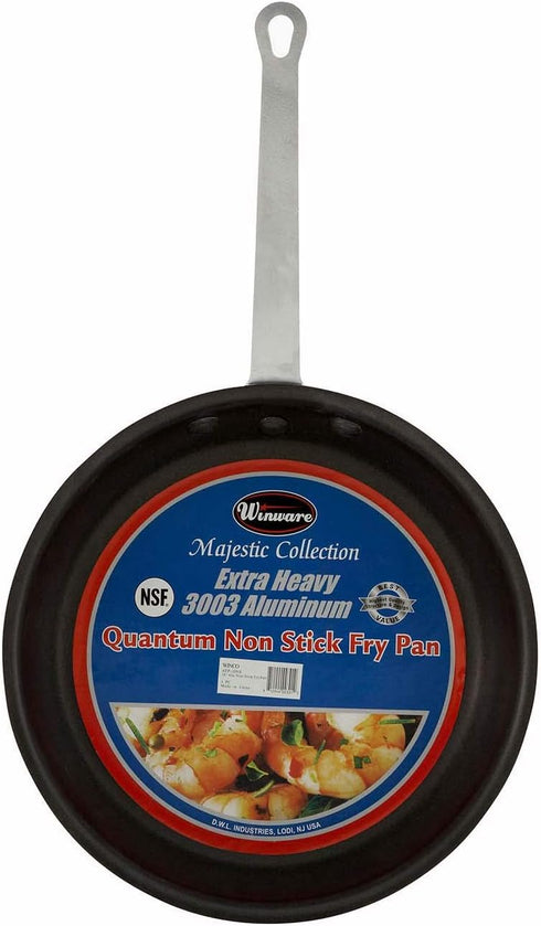 Winco Majestic 14.38" Non-Stick Frying Pan, 14 Inch, Black,Silver...