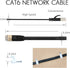 Cat 6 Ethernet Cable 25 FT Flat Internet Network Cables with Cable Clips Short Cat6 Ethernet Patch Cable with Snagless Rj45 Connectors Black Compu...