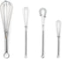 Fox Run Mini Whisks, Chrome Plated, Set of 4, Metallic, 8 x 2 x 1.75 inches...