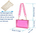 Cute Transparent Acrylic Shoulder Bag Clear Crossbody Evening Clutch Purse Handbag With 2 Gold Chain For Women...