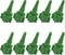 10pk Oxygen Tubing Swivel Nipple Christmas Tree Connectors...