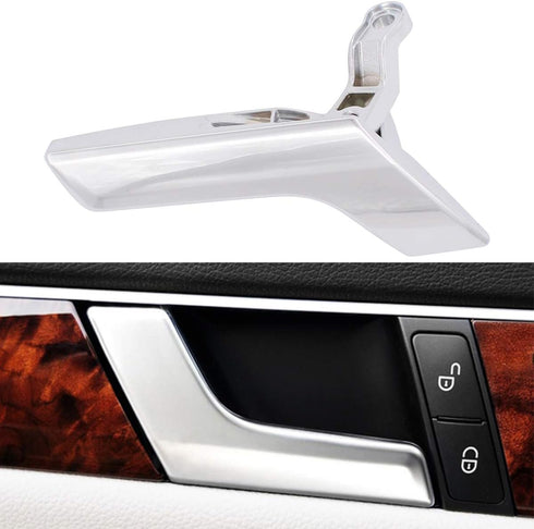 MOTOKU Matte Left Silver Driver Inside Inner Interior Door Handle Repair Kit for Mercedes W204 X 204 GLK250 GLK300 GLK350 W204 C230 C250 C350 C63 ...