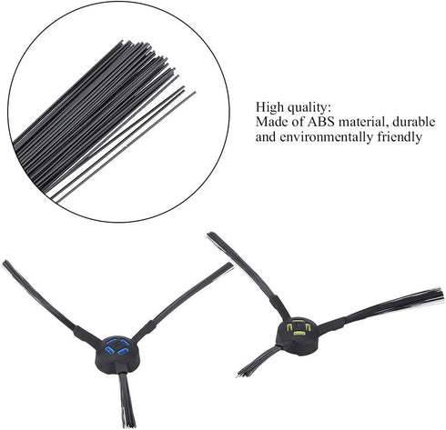 Robot Vacuum Cleaner Brush Replacement Side Brush Accessory for A9 a7 v8S X750 X800 X787 X785, Environmentally Friendly ABS Material, Multi-Surfac...