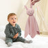 LAWKUL Baby Lovey Bunny Security Blanket Soft Cuddly Babe Blankie Knit Cotton Babies Comforter for Newborns Boy Girls Pink...