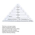 Fdit Light and Thin Acrylic Triangle Ruler, Easy to use Triangle Quilting Ruler, Clear Number for Home Kitchen...