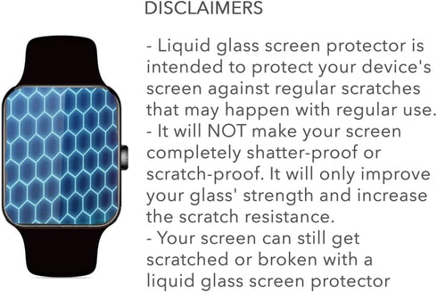 CRYSTAL VIEW Liquid Glass Screen Protector for Apple Watch All Series...