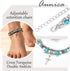 Yokawe Boho Turquoise Anklet Turtle Starfish Double Ankle Bracelet Bead Summer Beach Foot Chain Jewelry for Women and Girls...