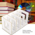 Fdit Wooden Desktop Bookshelf Rack Storage Shelf Bookcase for Home School Office Organizer(Warm White)...