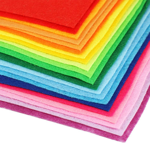 Felt Sheets, 40 Pcs 8 X 12 inches (20 X 30cm) 1mm Thick Soft Felt Fabric Sheet, DIY Craft Sewing Pre-Cut Quilt Squares, Premium Colorful Hard Fabr...