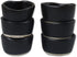 roro Handmade Ceramic Pinch Bowls in Matte Black (Set of 6) - 2 Inch | Versatile Stoneware for Spices, Condiments & Appetizers...
