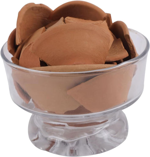Edible Saucer Red Clay, Crispy Clay Chips, Edible Clay Chunks, Roasted Clay, 200gm...