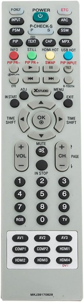 MKJ39170828 Replacement Remote Control Work with LG LCD LED TV 49UH6500 60UH655060 60UH6550-UB 55UH6550 55UH6550-UB 43UH6500 43UH6500-UB OLEDC7P 3...