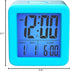 Plumeet Digital Alarm Clock Kids with Snooze and Nightlight - Easy Setting Silicone Clock Display Time, Date - Loud for Bedroom - Battery Powered ...