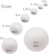 129 Pack Craft Foam Balls, 7 Sizes Including 1-4 Inches, White Polystyrene Smooth Round Balls, Foam Balls for Arts and Crafts, DIY Craft for Home,...