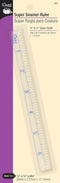 Dritz Super, 1/4" x 1/2" x 6-3/4", Clear Seamer Ruler...