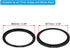 PATIKIL 77mm-86mm Metal Step Up Ring with Cleaning Cloth, 2 Pack Camera Lens Filter Adapter Ring Aluminum Filter Adapter Ring for Camera Lenses Ho...