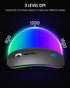 Bluetooth Mouse Led, Rechargeable Bluetooth Wireless Mouse (BT 5.1+2.4G), Silent Computer Mice for Laptop Desktop, MacBook, Windows, Mac OS(Grey)...