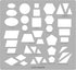 Aleks Melnyk #201 Metal Circle Template, Stencil, Ellipse, Oval, Triangle Master, Art Circle Tool, Isometric Drawing Template, Lapidary, Cabochons...