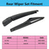 Rear Wiper Blade Arm Set Replacement for Kia Soul 2010-2020, Kia Soul EV 2015-2019 Back Glass Wipers, Factory OE Style Rear Windshield Wiper Arm &...