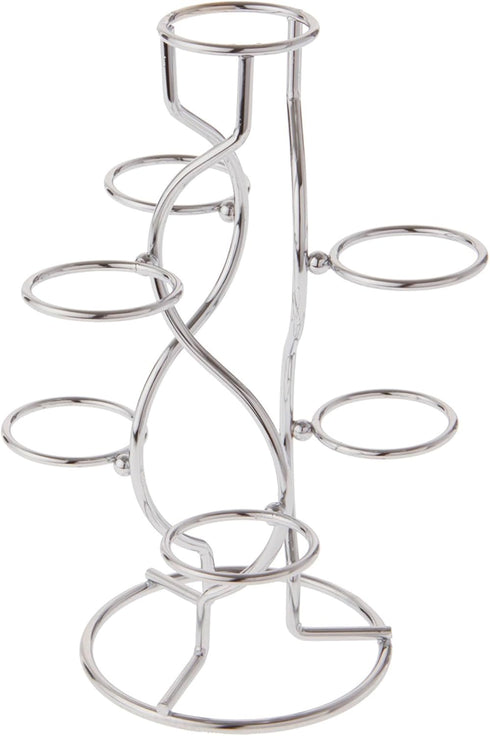Bard's Silver Egg Stand/Holder, 7 Egg Display, 1.375" Diameter...