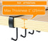 Art Secret 3pcs Mug Holder Under Cabinet - Fit for 1 Inch Thickness Shelf or Less - Only Suitable for Flat Buttom Cabinet Without Any Lip -Black...