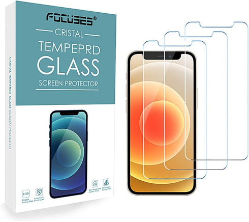 iPhone 12 Screen Protector, iPhone 12 Pro Screen Protector, Anti Blue Light Tempered Glass Film for Apple iPhone 12 Pro & iPhone 12,3-Pack...