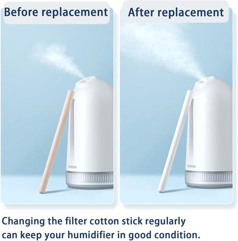 Humidifier Filters Sticks 3.66'' Replacements Cotton Stick Small Humidifier Filter Stick for INVODA Mini Cool Mist Humidifiers (12PCS)...