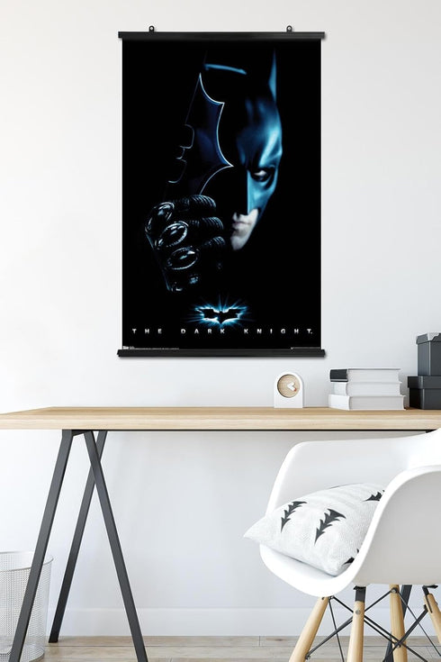 Trends International DC Comics Movie - The Dark Knight - Batman with Batarang Wall Poster, 22.375" x 34", Premium Poster & Clip Bundle...