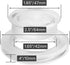 Table Umbrella Hole Ring and Plug Cap Replacement Part for Outdoor Garden Glass Table (2 Inch - 1-Set)...