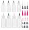 8 Pack 30ml+50ml Glue Squeeze Bottle, Precision Tip Applicator Bottle, Needle Tip Squeeze Bottle, Glue Applicator Bottles, for Paint, Quilling, Cr...