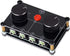Little Bear MC104 Mini Audio Switcher, 4-Way 3.5mm AUX Stereo Passive Selector, Switch Box Splitter for PC/Player/Headphone/Amplifier/Speaker...