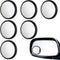 6 Pieces Blind Side Mirrors Blindspot Mirror for Car Blind Spot Mirror Car HD Blind Spot Mirror Blind RearView Car Mirrors, 3 Shapes (Classic Styl...