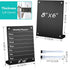2Pack Desktop Black Acrylic Dry Erase Board with Stand, 8x6" Magnetic Acrylic Calendar Black Whiteboard Desk Easel, Mini Weekly Menu Daily Planner...