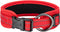 EXCELLENT ELITE SPANKER Classic Dog Collar PU Material Pet Collar with Buckle Adjustable for Small Medium Large Dogs Walking Training Black Red Bl...