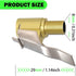 HIYITKS Air Chuck with Clip Adapter, Brass Locking Tire Inflator Nozzle Adapter Connect, No Leakage 250 PSI Tire Chucks for Vehicle Inflator Compr...