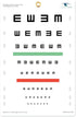 E Eye Chart Visual Acuity Chart for Eye Exams 10 Feet (9x14 Inches)...