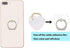 Transparent Heart Cell Phone Ring Holder Kickstand,360 Rotation Clear Heart Cell Phone Finger Ring Grip Stand for Phones,Pad...