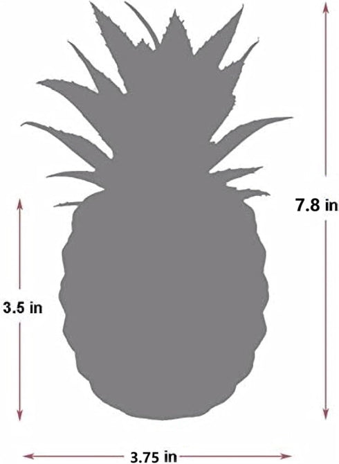 Porcelain Potted Artificial Succulent 7.8" Pineapple Ananas Plant Home Office Kitchen Window Bathroom Decoration (Rose Gold)...