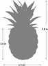 Porcelain Potted Artificial Succulent 7.8" Pineapple Ananas Plant Home Office Kitchen Window Bathroom Decoration (Rose Gold)...