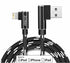 AGOZ 4FT Apple MFI Certified Lightning iPhone Cable, 90° Right Angle, FAST Charger Cord Compatible with iPhone 14, 13, 12 Pro max, iPhone SE, iPho...