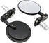 Universal Black 3" Round 7/8" Handle Bar End Rearview Convex Mirrors Inceased Vision Side for For Harley Davidson Honda Indian Kawasaki Suzuki Tri...