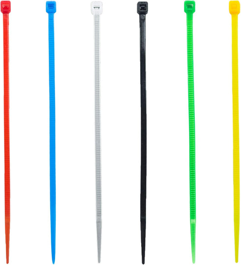 8 Inch Zip Ties (Tying Length 6.7"), 120pcs Nylon Cable Ties, 6 Multi-colors...