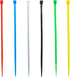 8 Inch Zip Ties (Tying Length 6.7"), 120pcs Nylon Cable Ties, 6 Multi-colors...