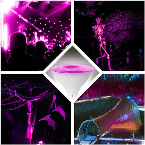 2 Pack BlueX LED Par38 Flood Pink Light Bulb - 18W (120Watt Equivalent) - Dimmable - E26 Base Pink LED Lights, Party Decoration, Porch, Home Light...