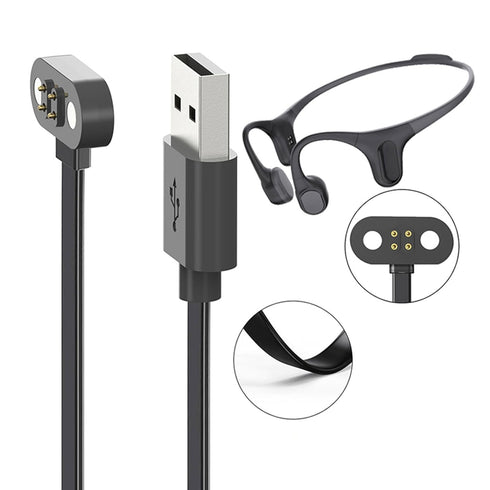 Charger Adapter Replacement 5V USB Charger Cord Earphone Magnetic Suction Charging for Mojawa Run Plus...