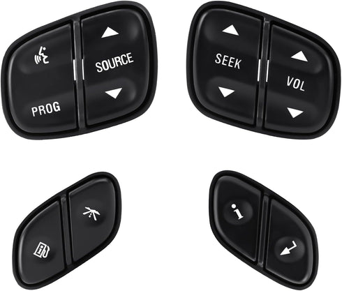 LCWRGS Steering Wheel Control Switch Button Compatible with 2003-2009 Chevy Silverado Suburban Tahoe, GMC Sierra Yukon Envoy, Cadillac Escalad, Re...
